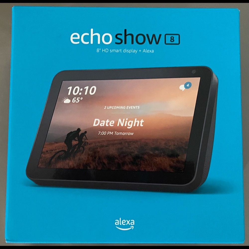 Echo Show 8 (1st Gen, 2019 release Charcoal)